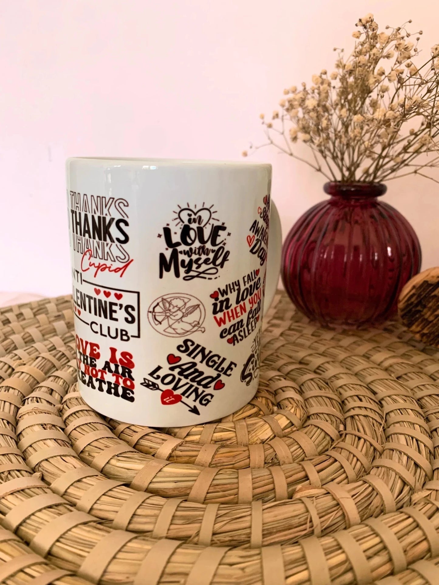 Tazza Anti Valentine’s Club 💔 L’amore? No, grazie! - Incanta Shop
