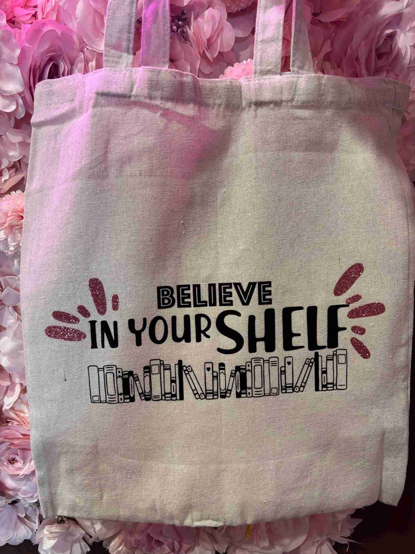 Believe in your shelf 🌱 Tote Bag - Incanta Shop