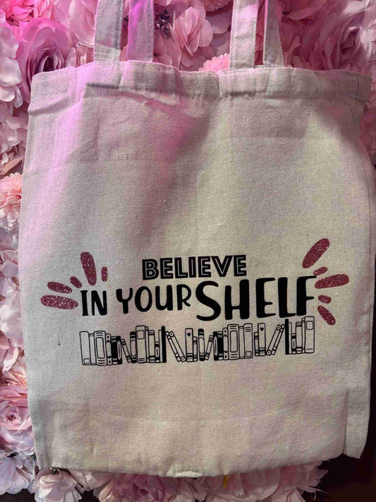Believe in your shelf 🌱 Tote Bag - Incanta Shop