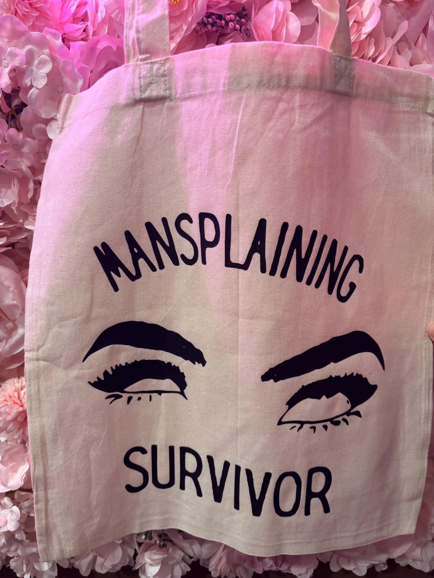 “Mansplaining survivor” Tote Bag - Incanta Shop
