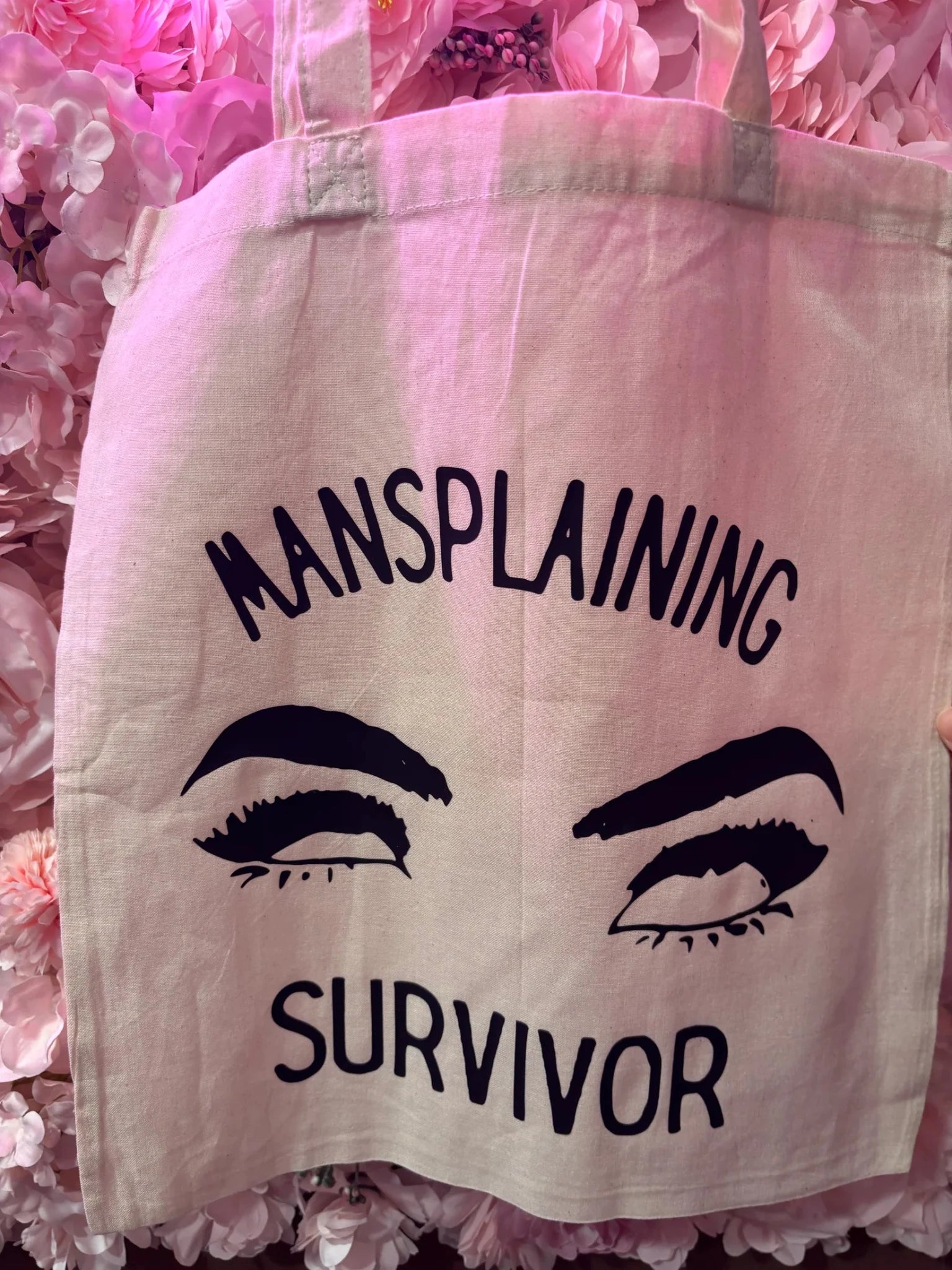 “Mansplaining survivor” Tote Bag - Incanta Shop