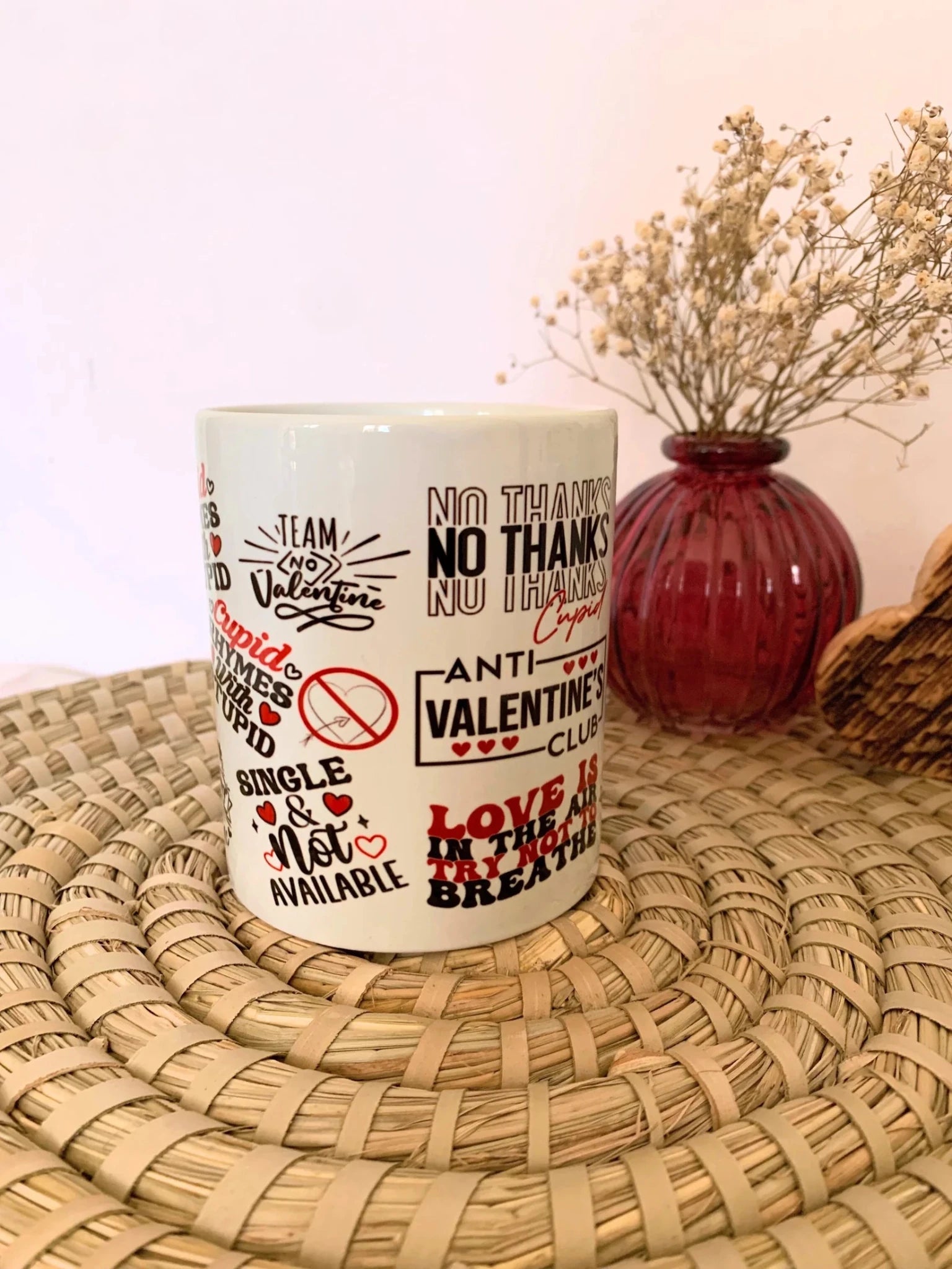 Tazza Anti Valentine’s Club 💔 L’amore? No, grazie! - Incanta Shop